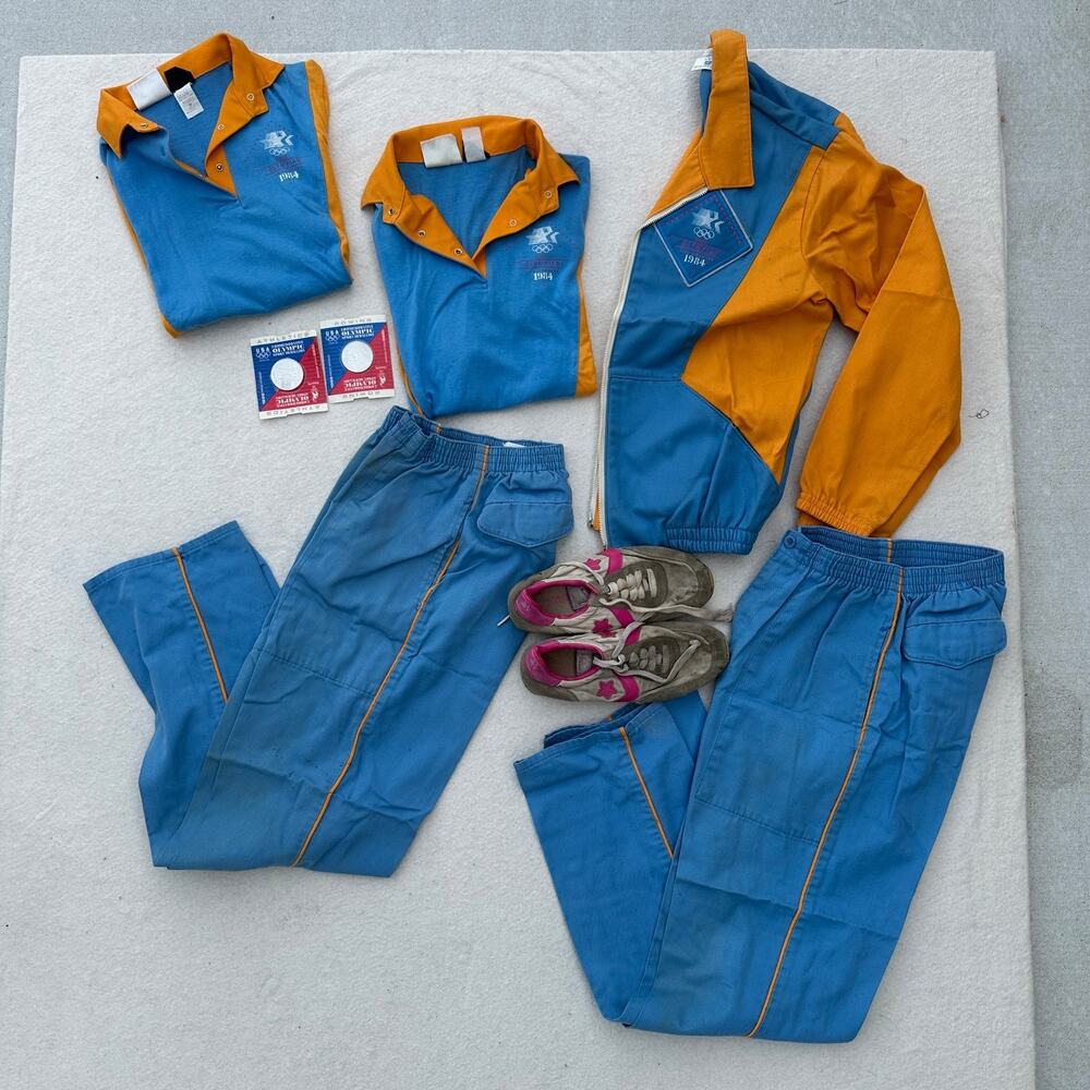 1984 Olympic Games Levi's Official Staff Uniform Women's Memorabilia Lot Vintage